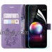 LG G7 ThinQ Wallet Case with Screen Protector LG G7 ThinQ Card Holder Case LG G7 Folios Flip Leather Case Cover Butterfly Case with Credit Card Slots Kickstand Phone case for LG G7 ThinQ Light Purple - B07FZKCPXJ